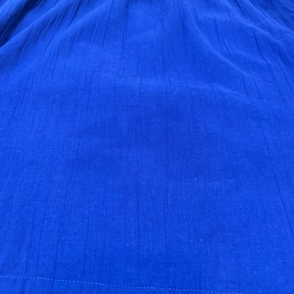 Lauren Ralph Lauren dress woman’s cotton Blue casual VNeck size XSmall - Picture 13 of 15